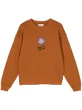 Maison Kitsuné Floating Flower cotton sweatshirt - Brown