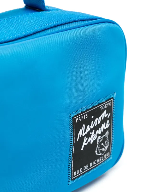 ☆関税込み☆【Maison Kitsune】The Traveller belt bag Maison Kitsuné The Traveller Belt Bag | Blue | FARFETCH