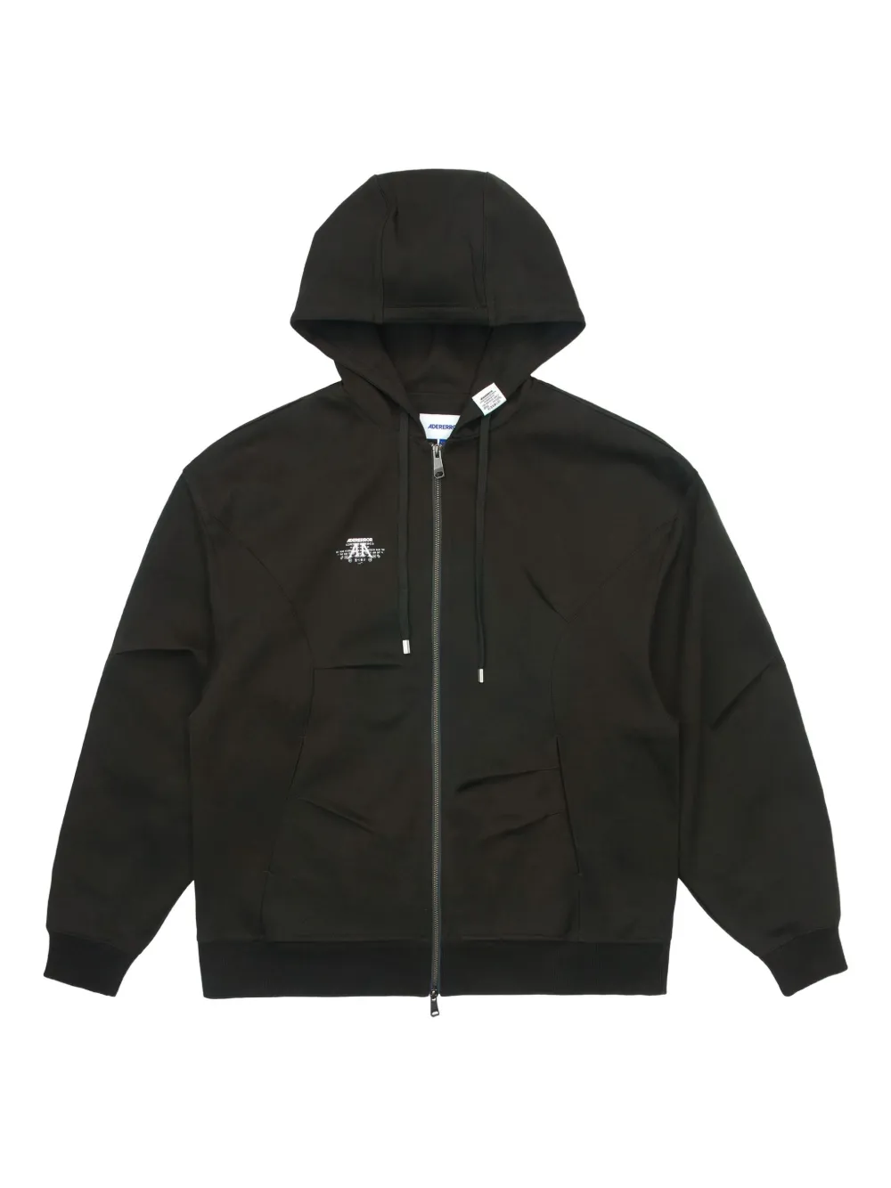 Ader Error Zip-up Hooded Sweatshirt In Gray