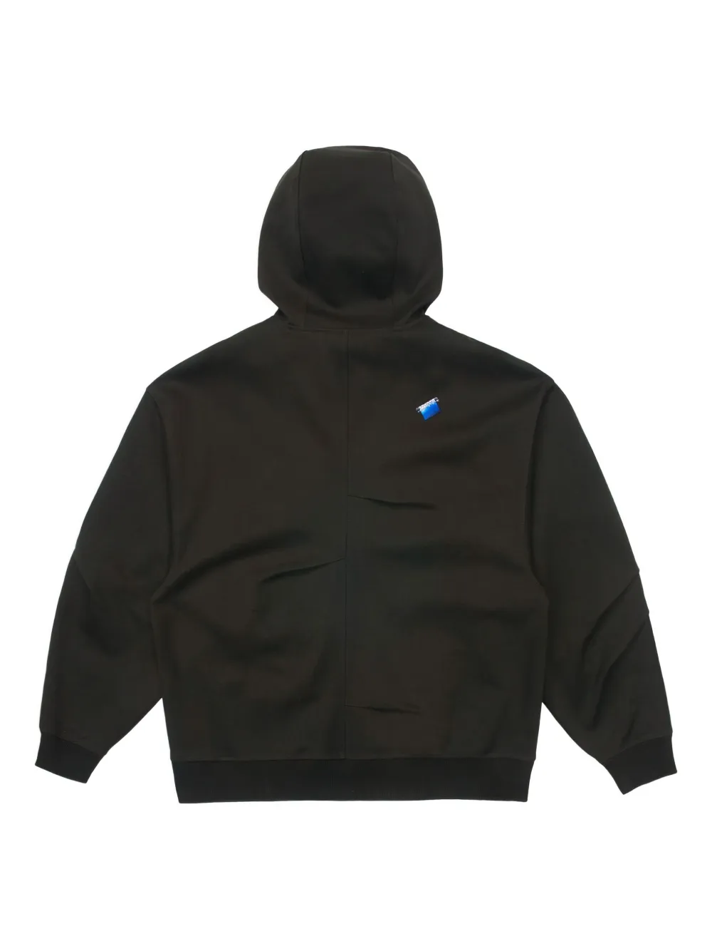 Ader Error Zip-up Hooded Sweatshirt In Gray
