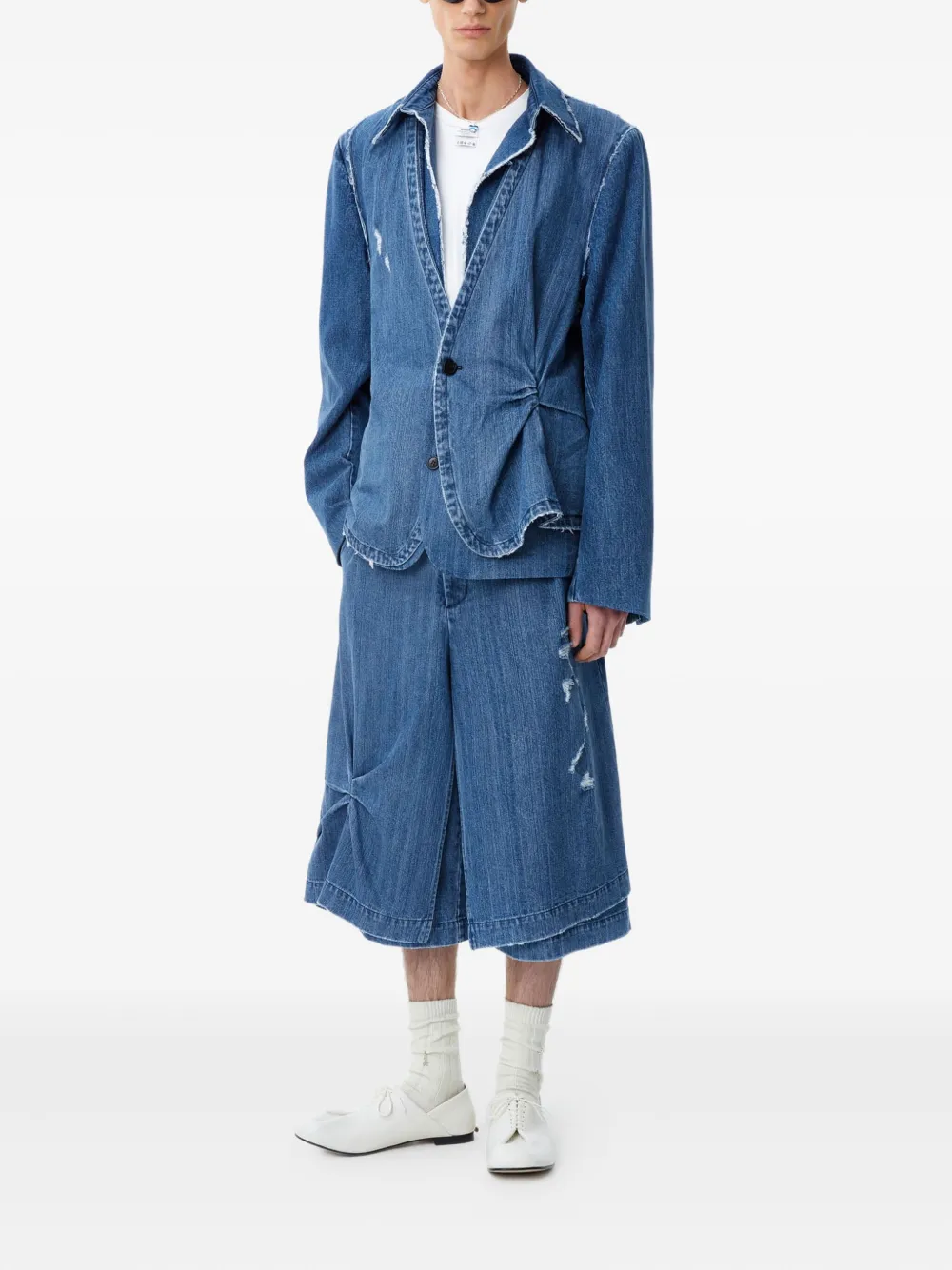 Ader Error frayed denim jacket | Denim Jackets | Image 2