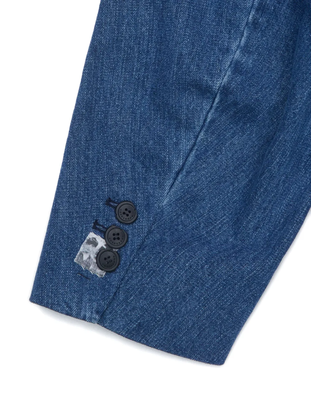 Ader Error Frayed Denim Jacket In Blue