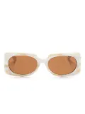 Michael Kors rectangle-frame sunglasses - Neutrals