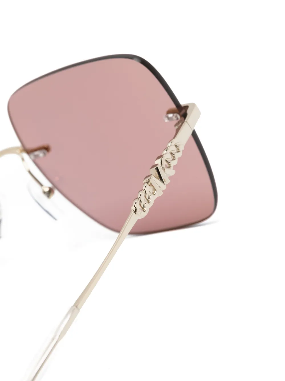 Michael Kors Quebec zonnebril met vierkant montuur Roze