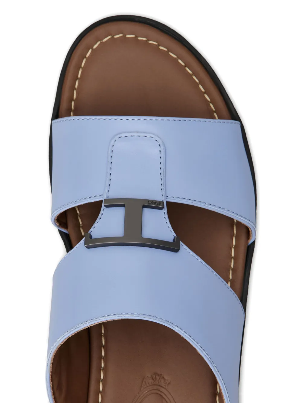 Tod's Leren sandalen met T-bar Blauw