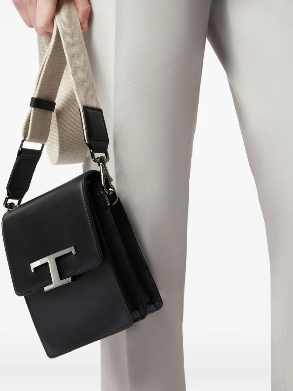 Tod's T Timeless messengertas Zwart