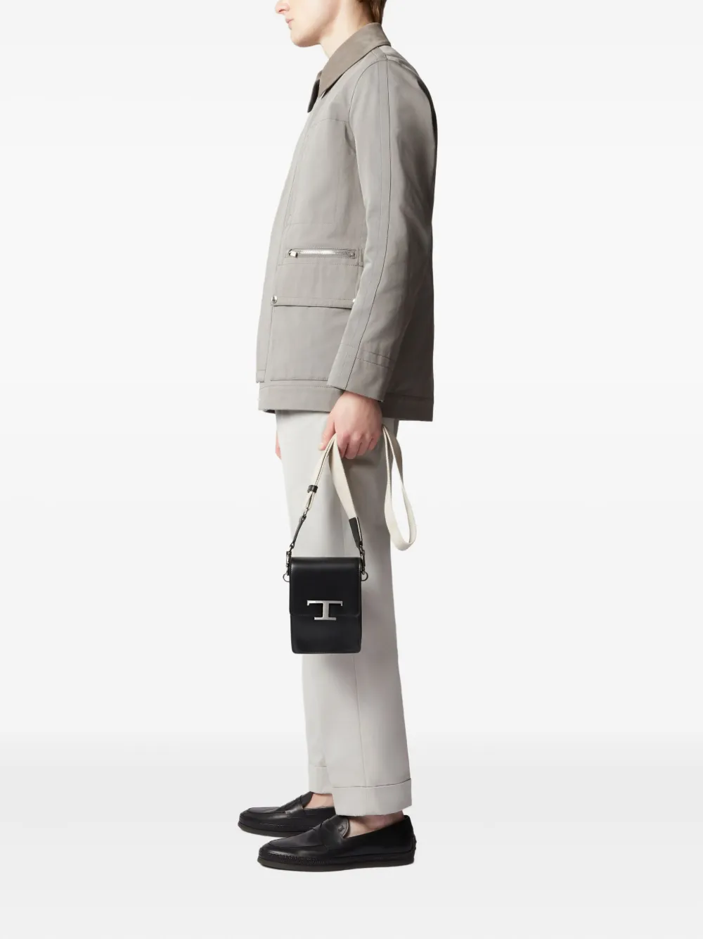 Tod's T Timeless messengertas - Zwart