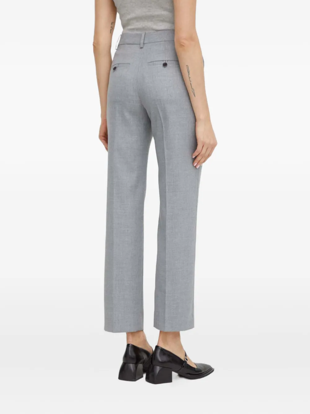 By Malene Birger Belt-loops Trousers In Gray