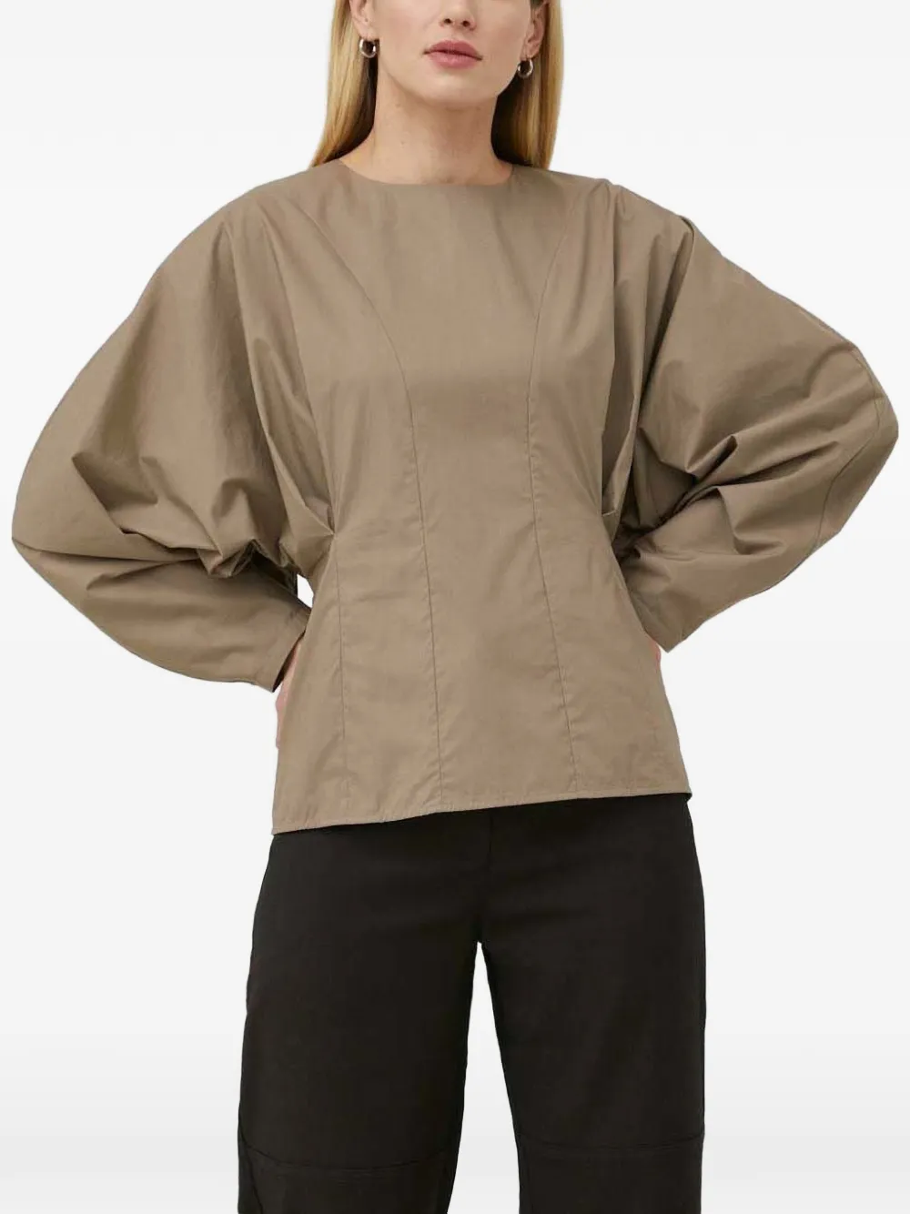 By Malene Birger cotton blouse - Brown