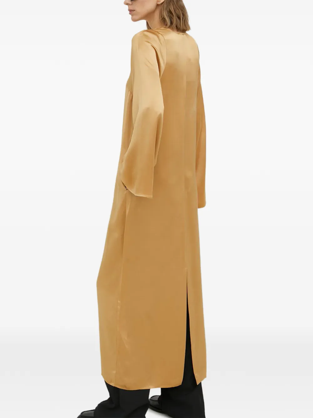 By Malene Birger Maxi-jurk met V-hals Geel