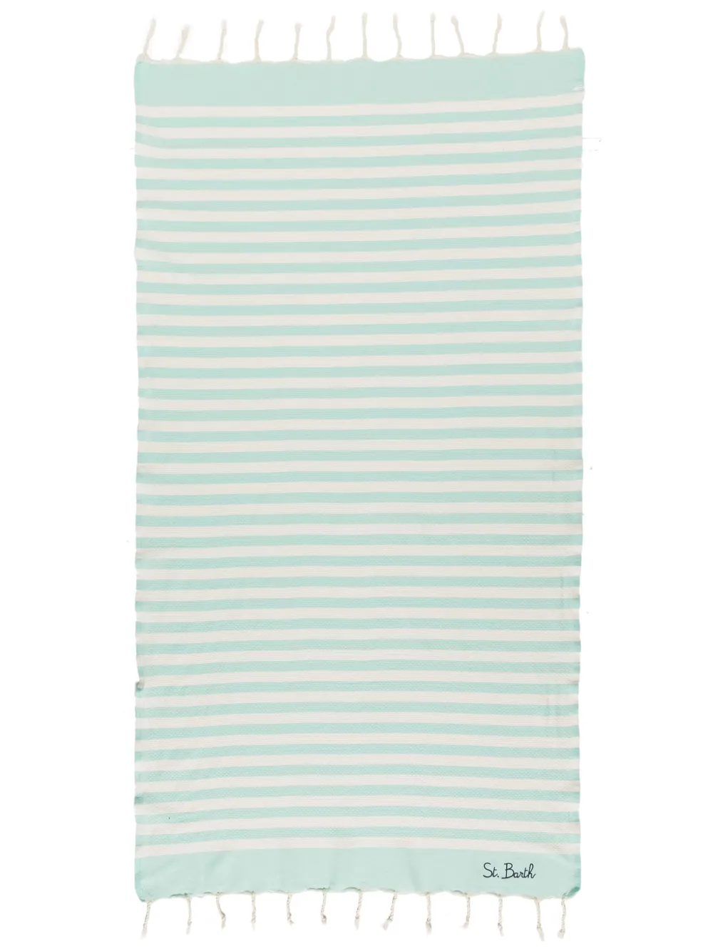 Shop Mc2 Saint Barth Striped Beach Fouta In Blue