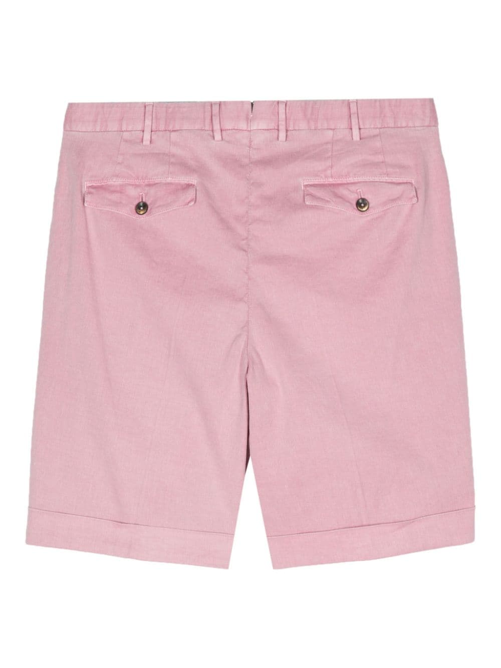 PT Torino pleat-detail straight-leg shorts Roze