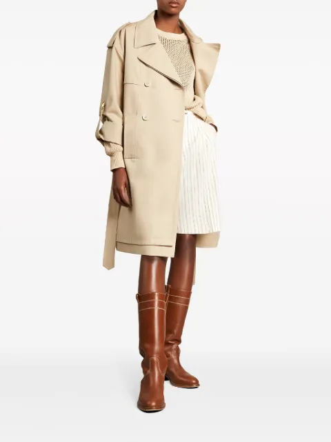 Fay double-breasted cotton trench coat NAW62483270WAP - 1