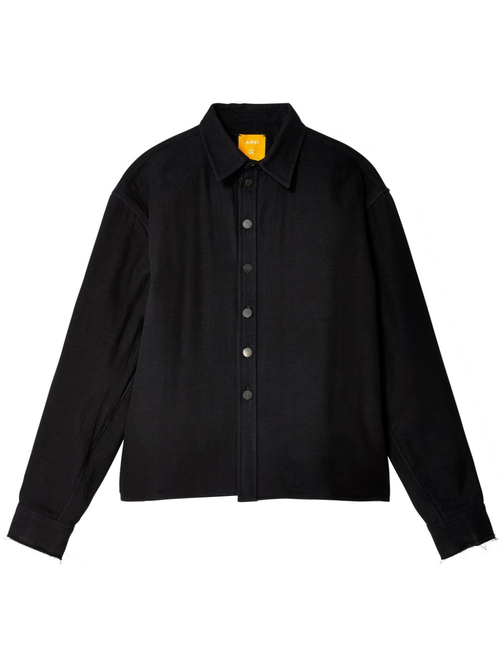 AIREI drop-shoulder cotton shirt - Nero