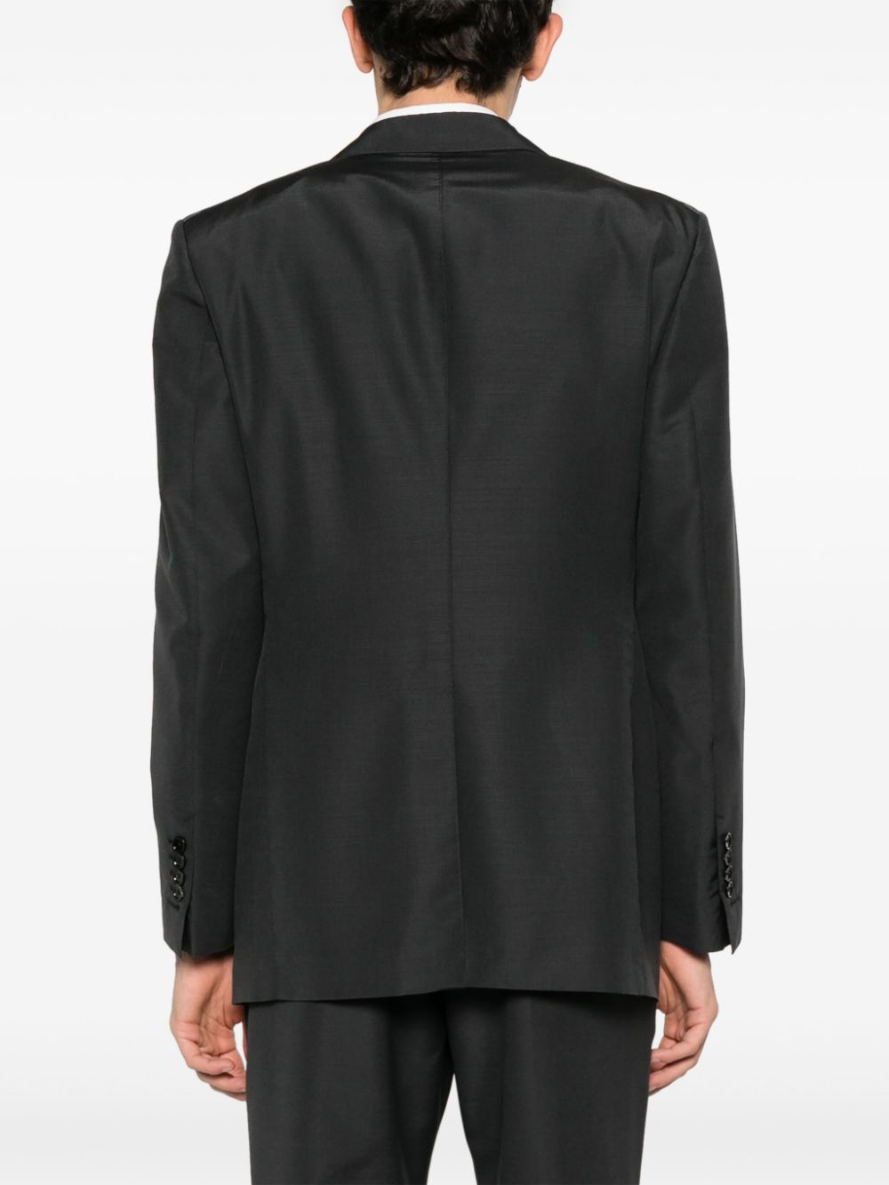 Shop Tom Ford Single-breasted Blazer In Grey