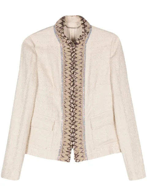 Dolce & Gabbana Pre-Owned 2000 crystal-embellished tweed jacket