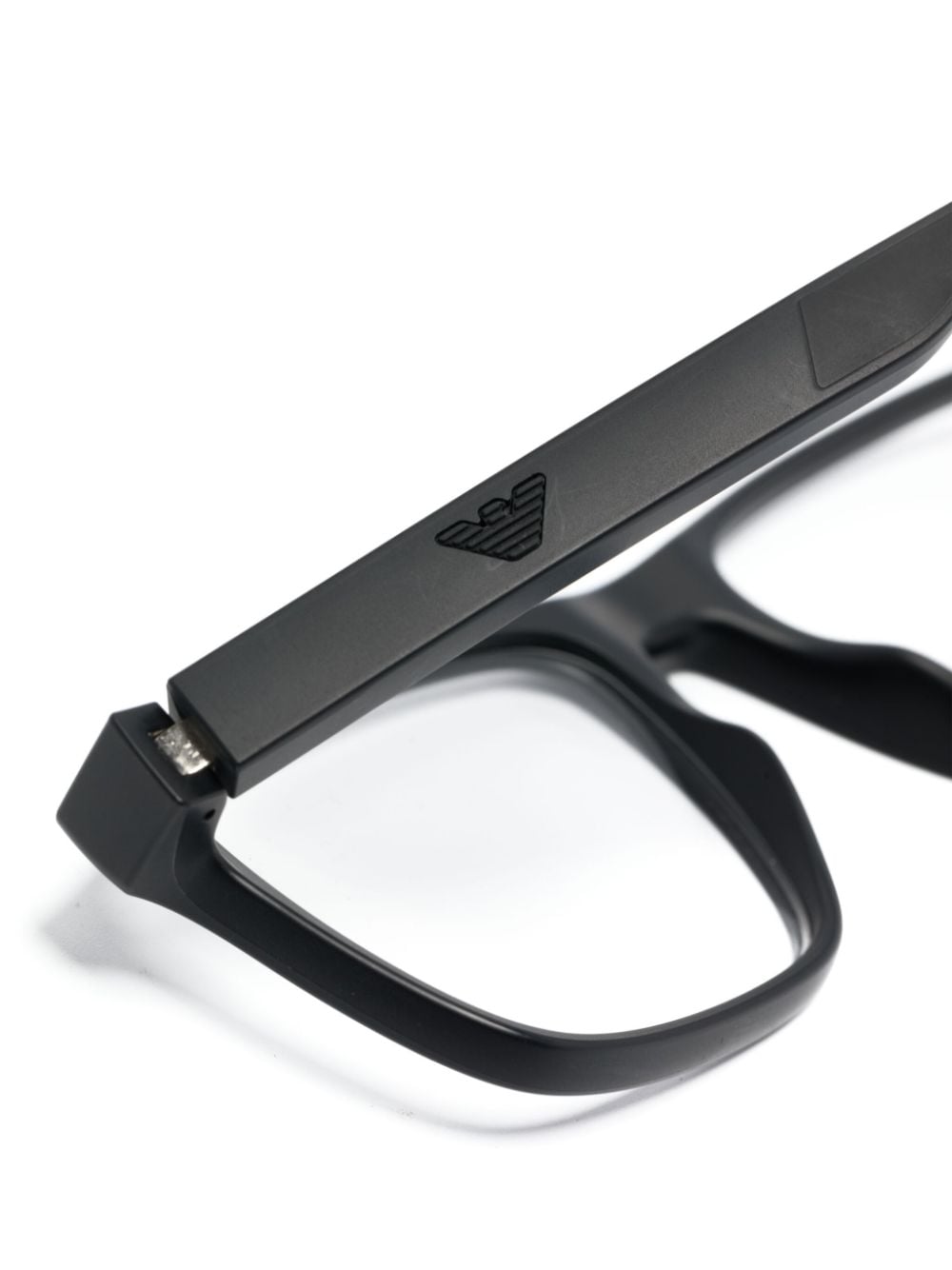 Shop Emporio Armani Ea3233 Rectangle-frame Glasses In Black