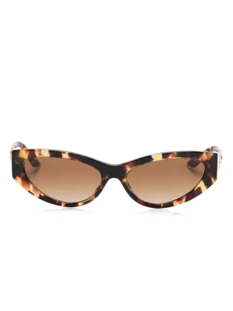 Versace Eyewear Greca Strass 猫眼镜框太阳眼镜
