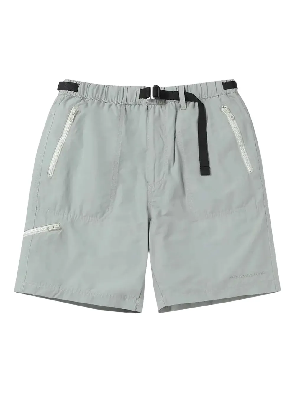 This Is Never That zip-pocket belted hiking shorts Grijs