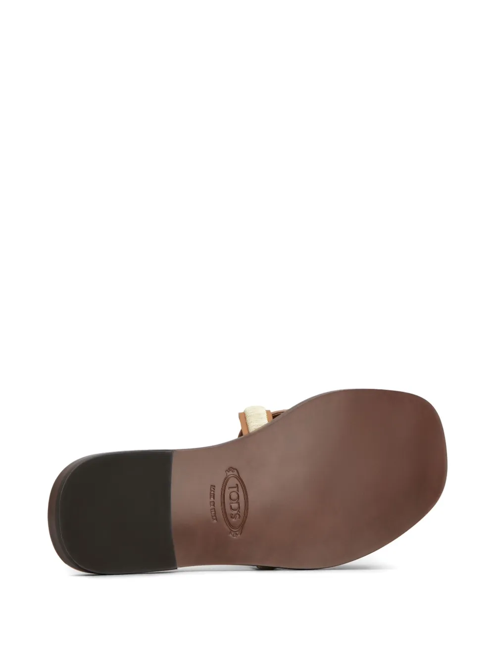 Tod's Leren sandalen met borduurwerk Goud