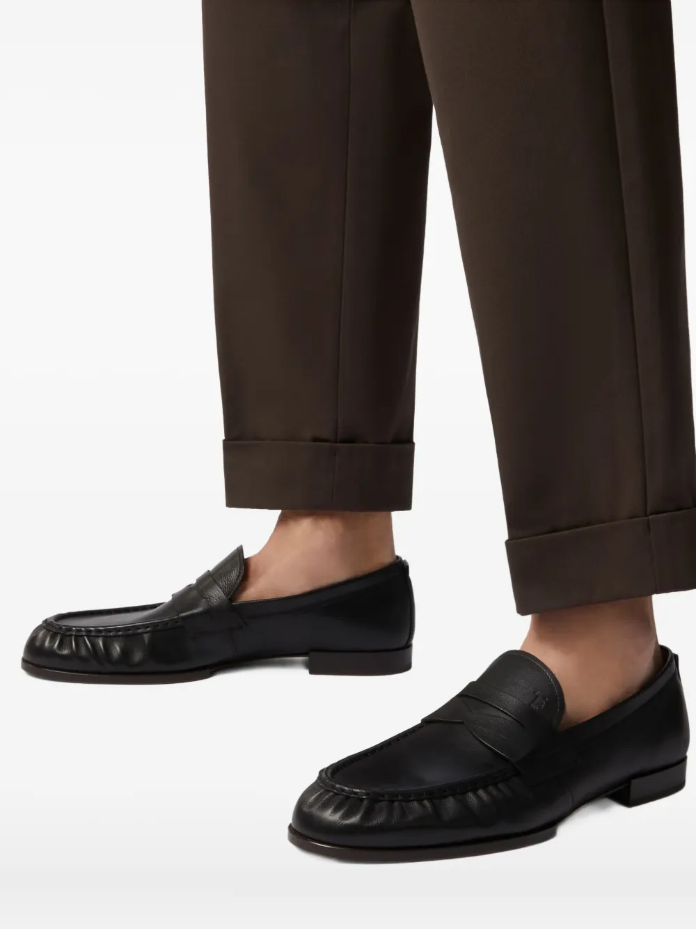 Tod's Leren loafers Zwart