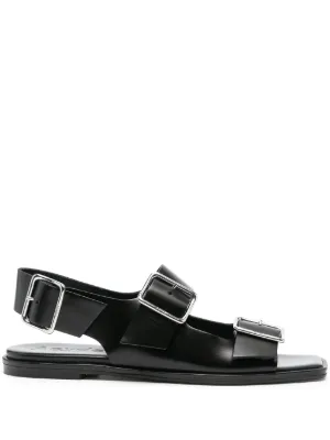 サンダル・ミュール aeyde Giselle Sandals - Aeyde - Leather - Blue Aeyde Giselle Sandals - - Leather - Blue | ModeSens