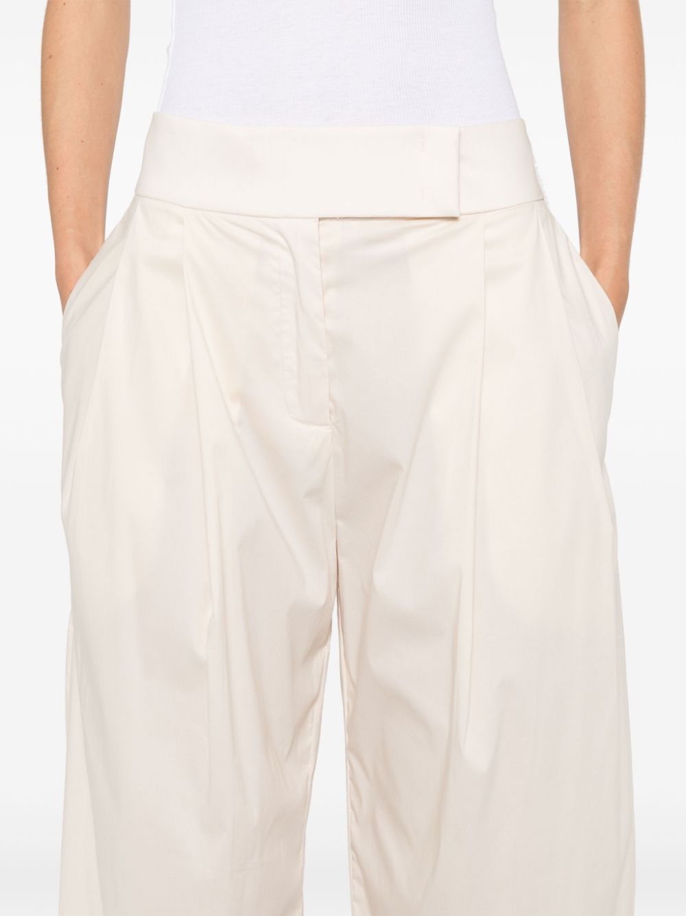 Shop Pinko Papillon Palazzo Pants In Neutrals