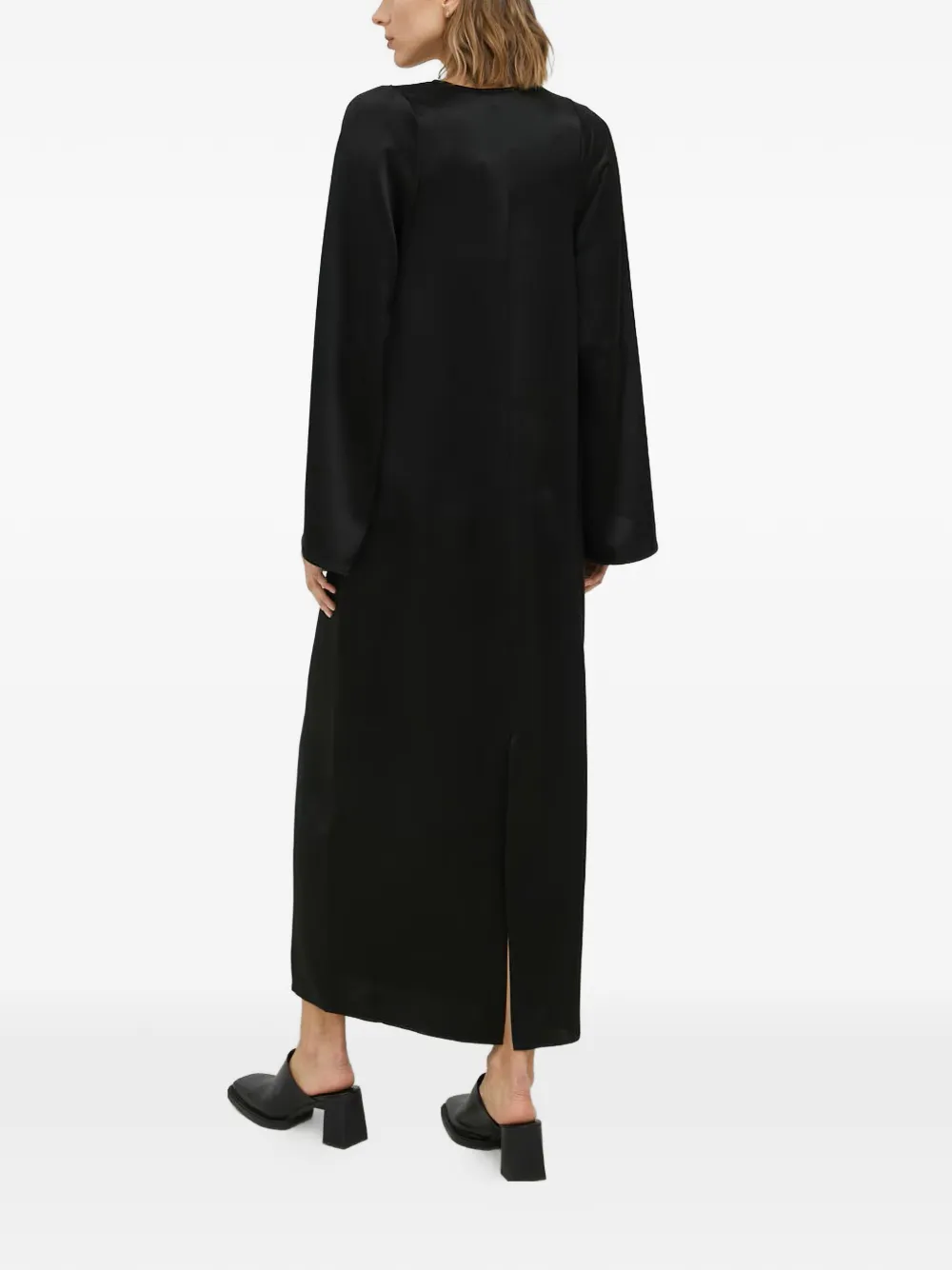 By Malene Birger Maxi-jurk met V-hals Zwart