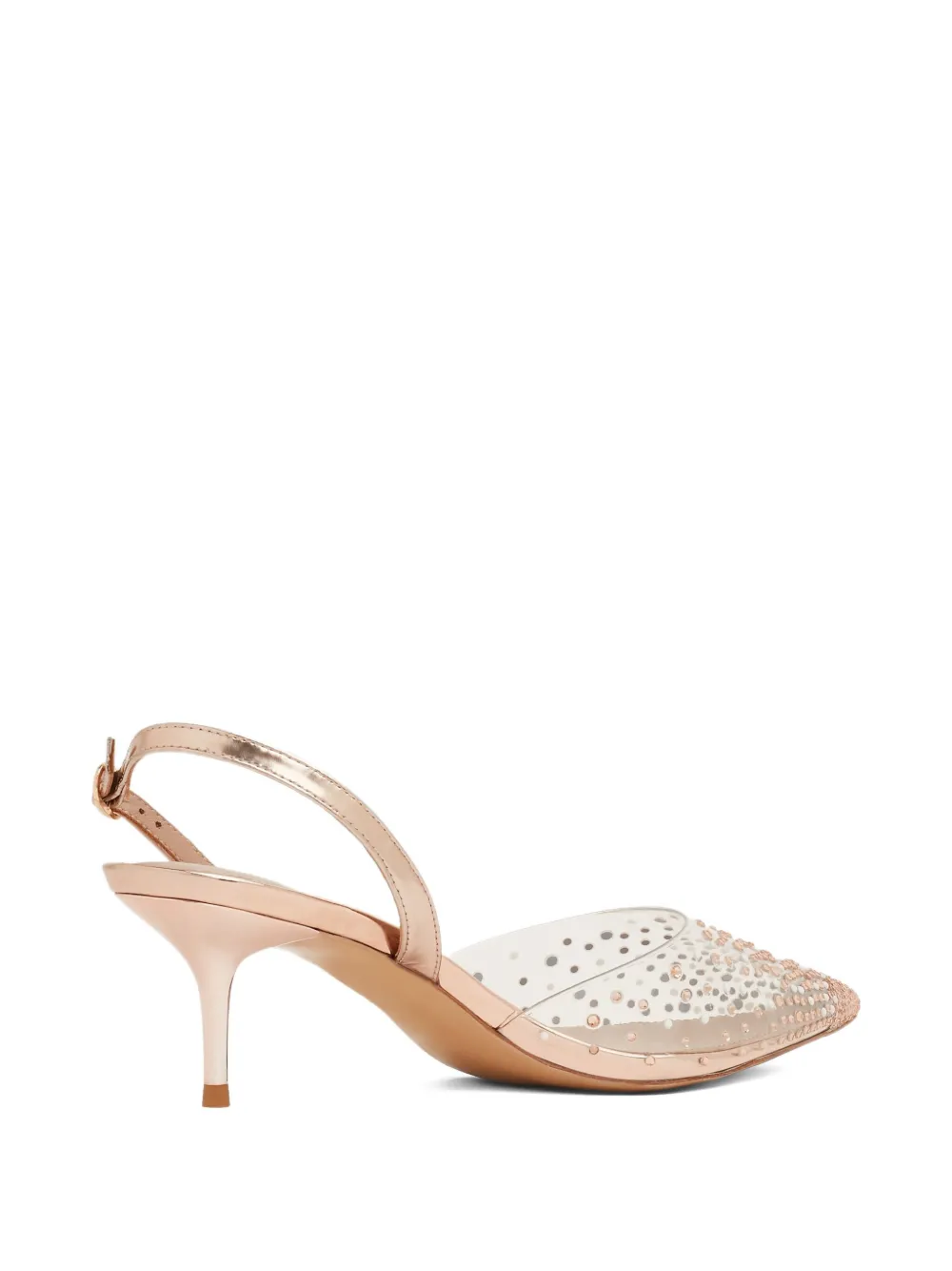Nicoli 65mm Tory Crystal-embellished Slingback Mules In Neutral