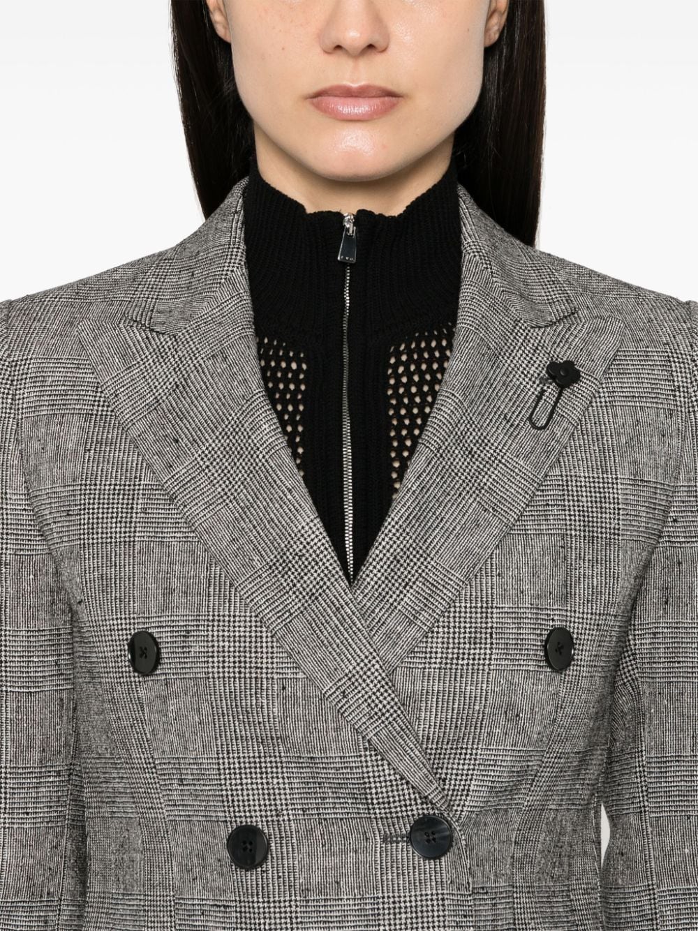 Shop Lardini Prince-of-wales-check Suit In Black