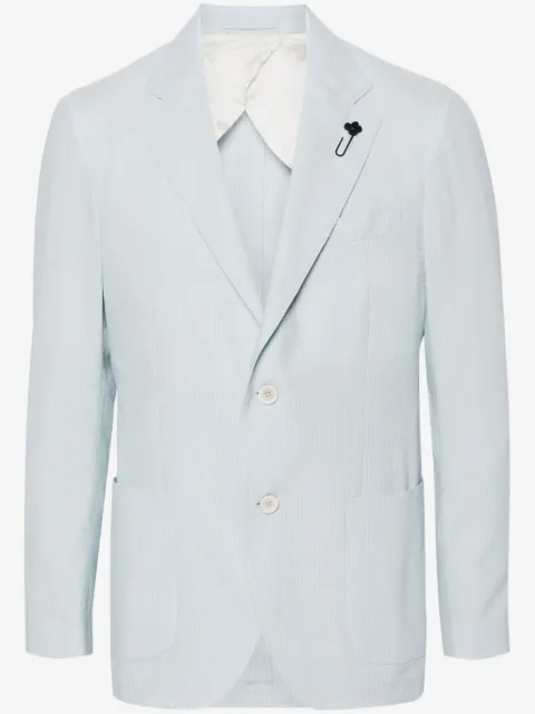 Lardini striped single-breasted blazer