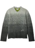 ERL gradient-effect V-neck jumper - Grey
