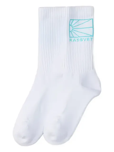  RASSVET ribbed sun-motif socks