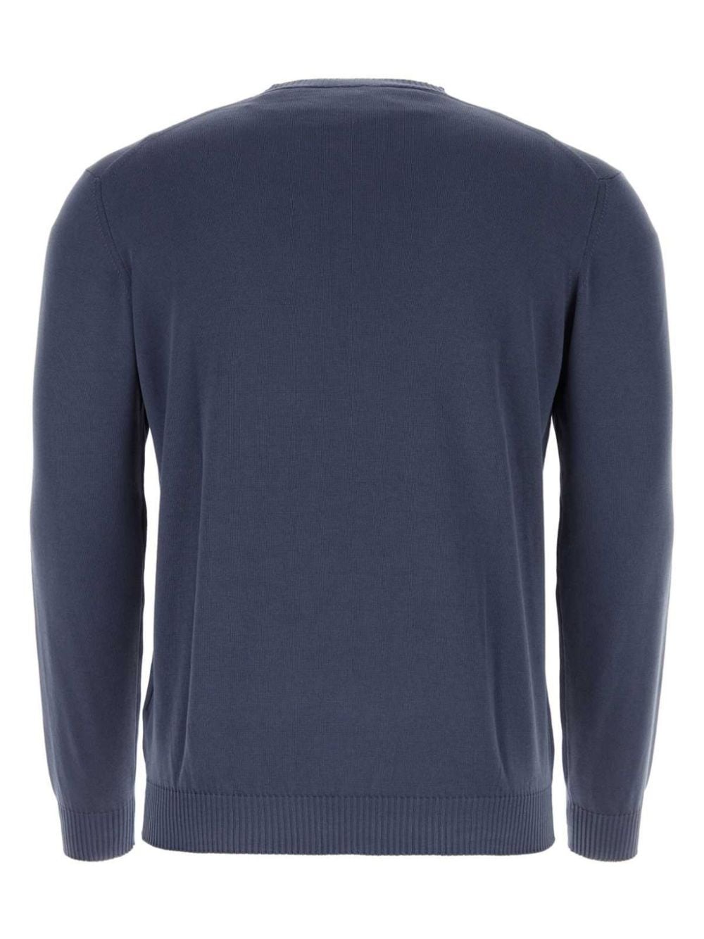 Shop Fedeli Ribbed Cotton Sweater In Blue