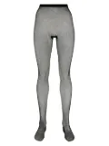Maison Close fishnet lurex-detail tights - Black