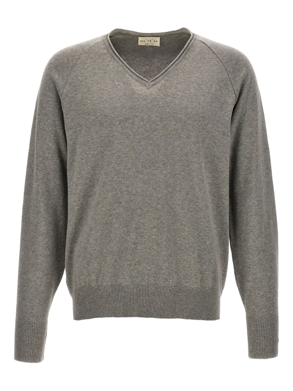 Ma'ry'ya V-neck raglan-sleeve sweater | Grey | Image 1