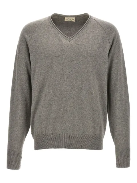 Ma'ry'ya sweater med raglanærmer og V-hals