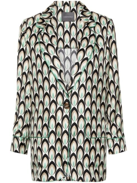 Lorena Antoniazzi graphic-print silk blazer