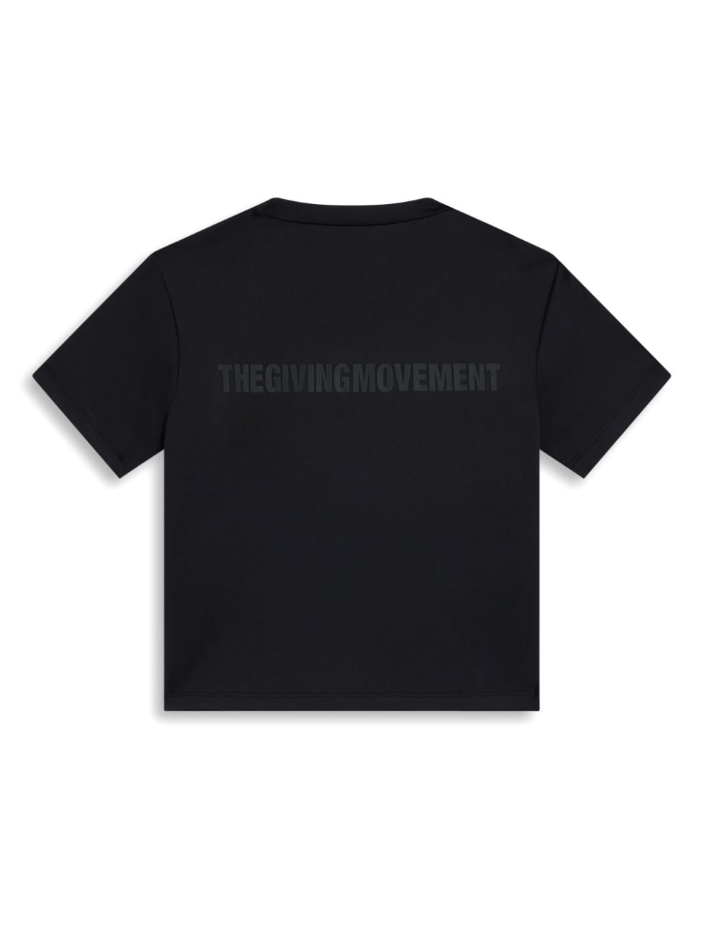 Shop The Giving Movement Logo-appliqué T-shirt In Black