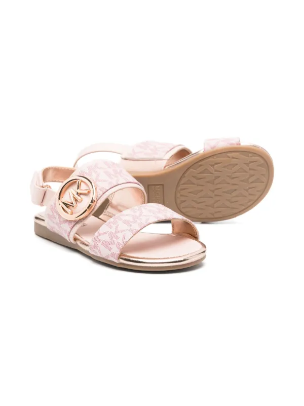 Michael kors soft pink sandals deals