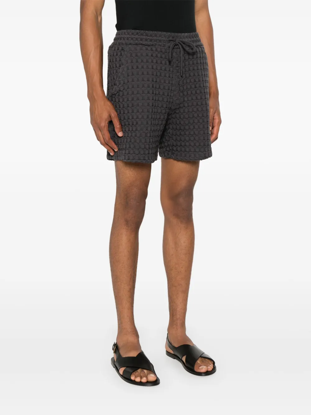 OAS Company Porto shorts met wafelpatroon Grijs