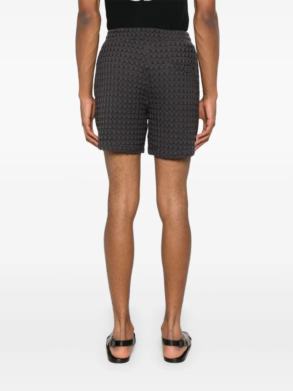 OAS Company Porto shorts met wafelpatroon Grijs