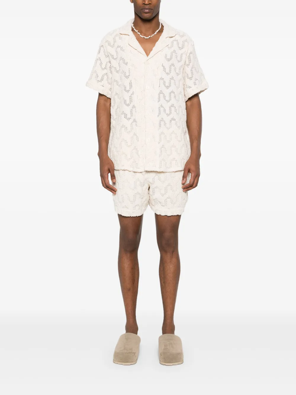 oascompany OAS Company Atlas mid waist shorts - Beige