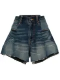 JNBY logo-patch cotton shorts - Blue
