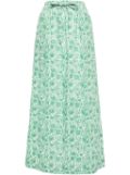 JNBY Liberty floral-print skirt - Green