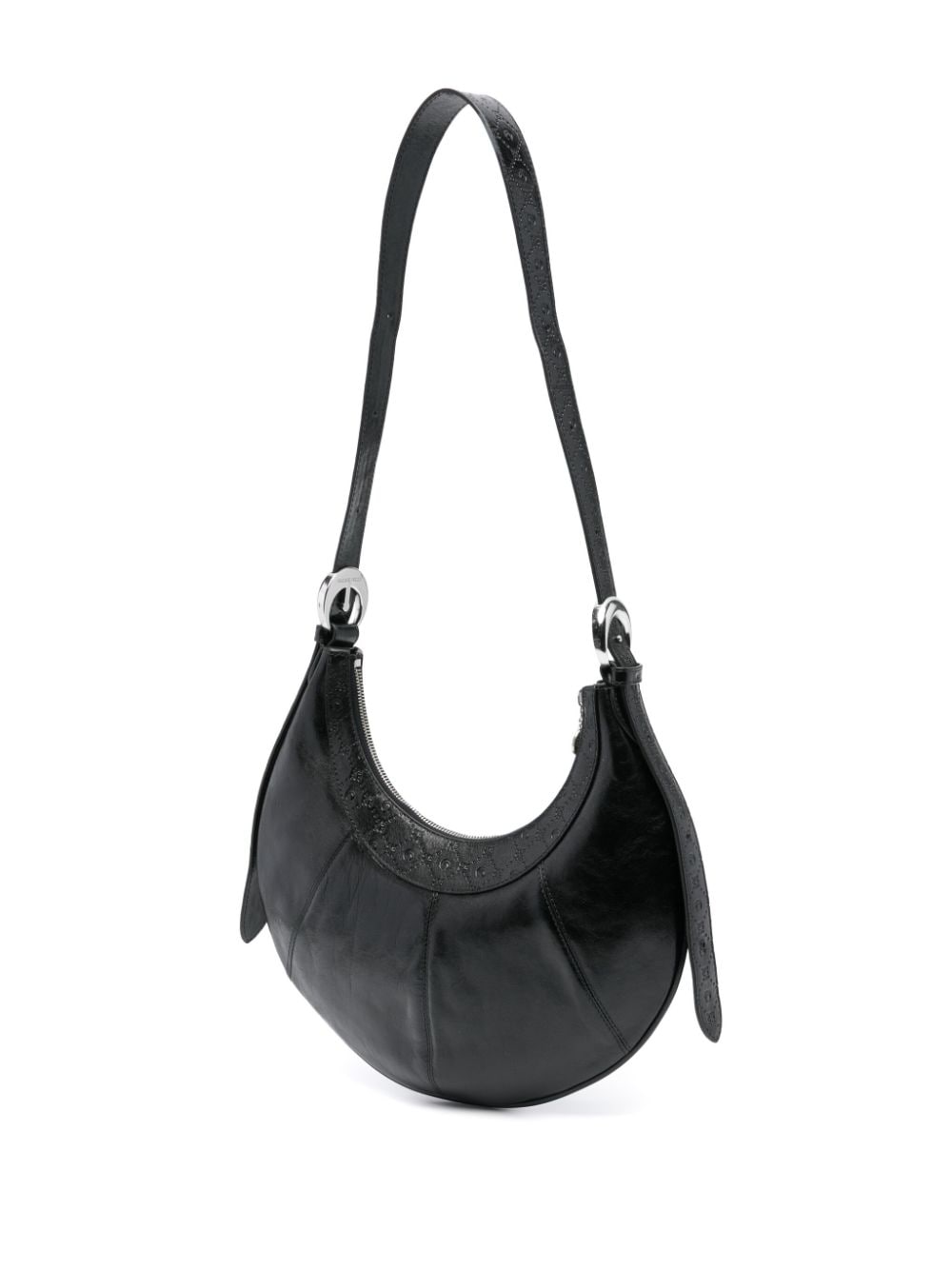 Shop Marine Serre Eclips Shoulder Bag In Black