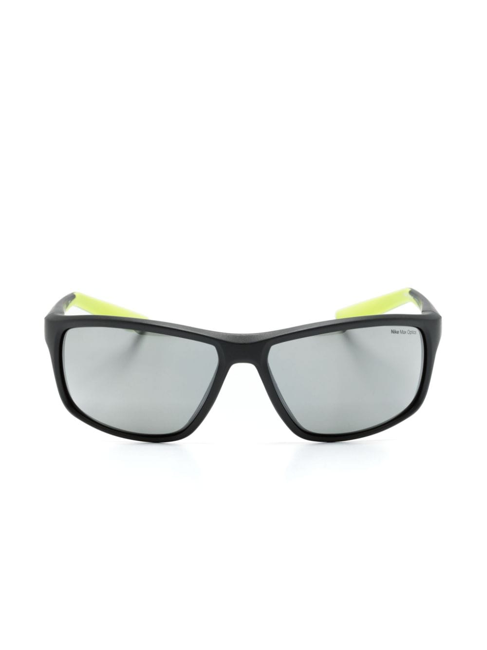 Nike Adrenaline 22 Rectangle-frame Sunglasses In Black