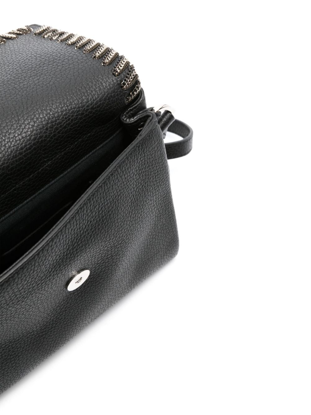 Shop Orciani Buckle-detail Leather Cross Body Bag In Black