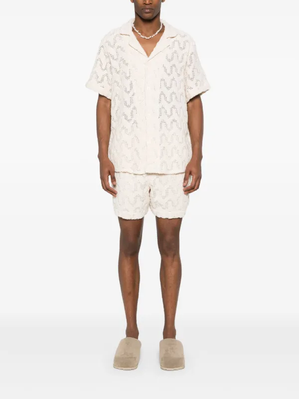 OAS Company Atlas Cuba Crochet Shirt | Neutrals | FARFETCH OAS Company Atlas Cuba Crochet Shirt | Neutrals | FARFETCH