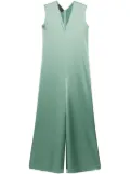Gianluca Capannolo Antonia sleeveless satin jumpsuit - Green